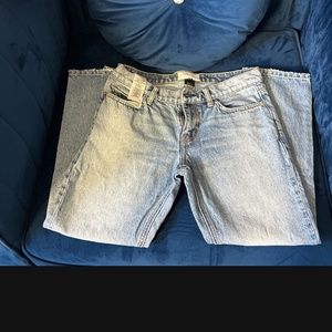 Current Elliot washed straight leg jeans